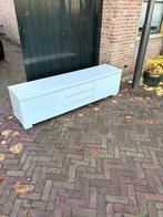 Ikea tv meubel wit hoogglans, Huis en Inrichting, Kasten | Televisiemeubels, Ophalen, Gebruikt, 150 tot 200 cm, Minder dan 100 cm