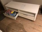 Tv meubel hoogglans wit, Ophalen, Overige materialen, Gebruikt, 100 tot 150 cm