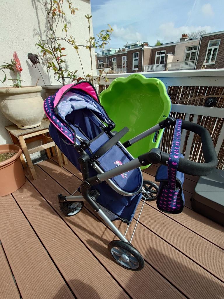 Bayer Design poppenwagen, Kinderen en Baby's, Speelgoed | Poppen, Ophalen, Zo goed als nieuw, Babypop