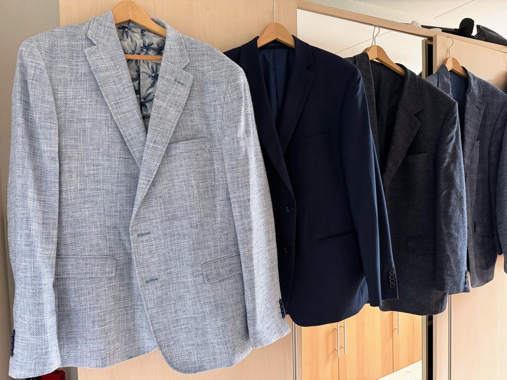 4 Colberts en 8 pantalons, z.g.a.n!, Blauw, Maat 46/48 (XL) of groter, Ophalen of Verzenden, Zo goed als nieuw