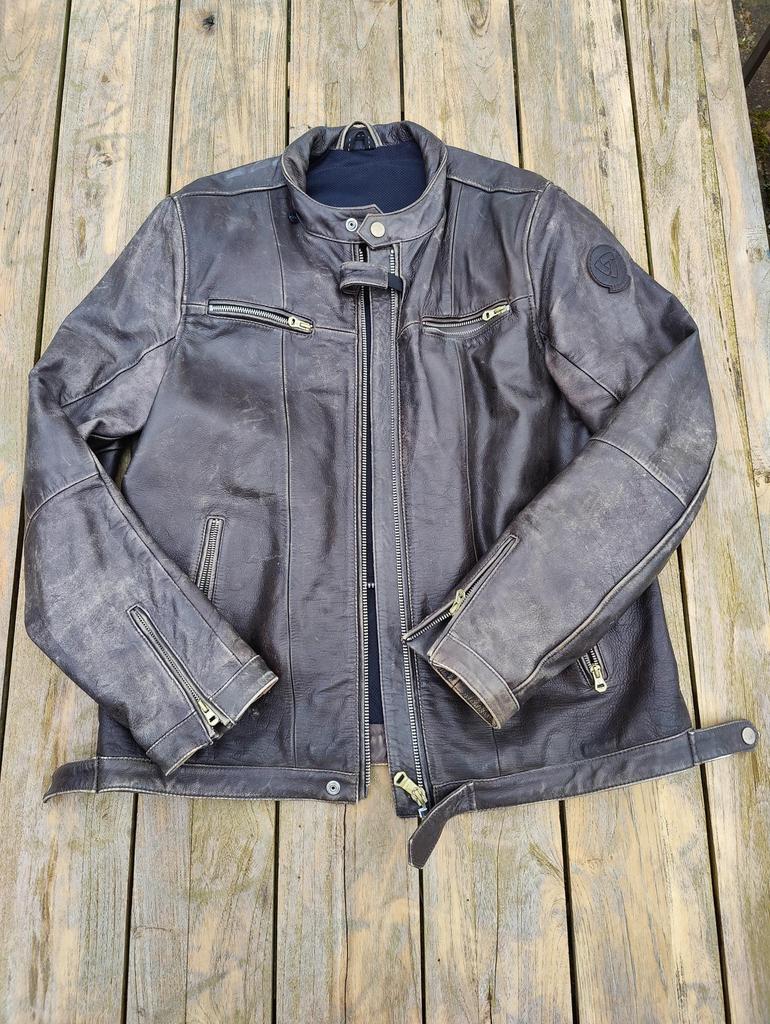 leRev’it leren motorjack, in nieuwstaat, heren, maat 50, REV'IT!, Heren, Jas | leer, Ophalen of Verzenden