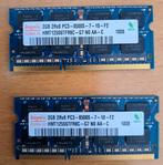 HYNIX 2X 2GB 2Rx8 PC3-8500S-7-10-F2, Gebruikt, DDR3, Ophalen of Verzenden, Laptop