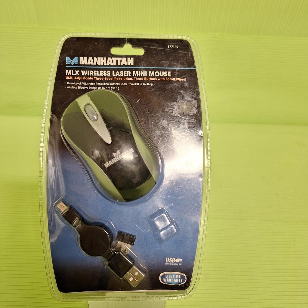 Manhattan MLX Draadloze Laser Mini Muis, Computers en Software, Muizen, Onbekend, Nieuw, Ophalen of Verzenden, Onbekend