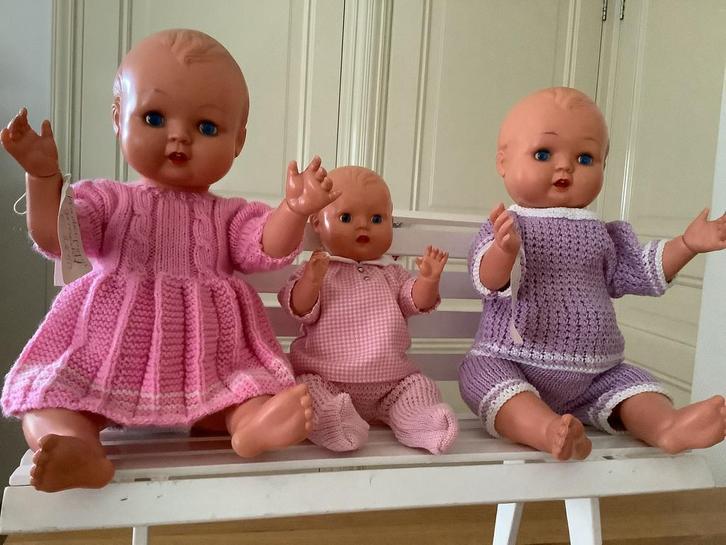 Kader popjes allen gemerkt., Verzamelen, Poppen, Zo goed als nieuw, Pop, Ophalen of Verzenden