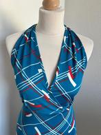 King Louie maat L blauwe racerback zomer jurk 3001, Blauw, Maat 42/44 (L), Ophalen of Verzenden, Zo goed als nieuw