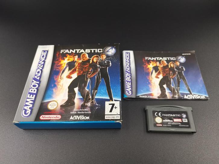 Game Boy Advance Fantastic 4 CIB Compleet, Spelcomputers en Games, Games | Nintendo Game Boy, Zo goed als nieuw, 1 speler, Vanaf 3 jaar