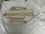 Parel kettingen vintage, Overige materialen, Gebruikt, Wit, Ophalen of Verzenden