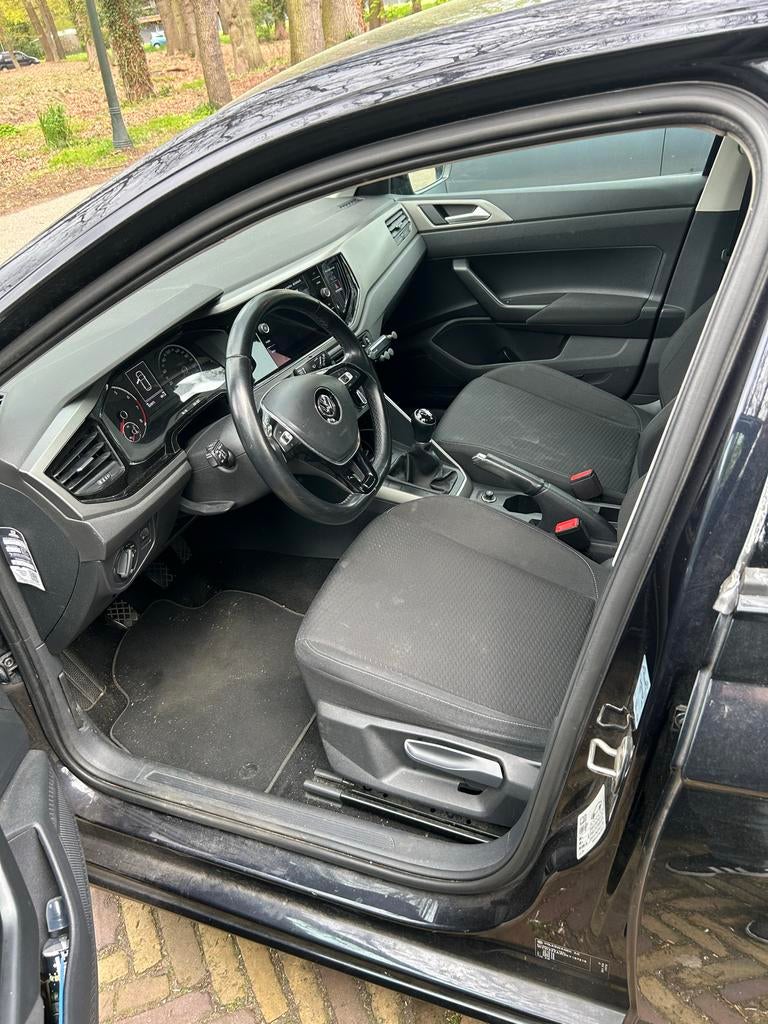 Volkswagen Polo 1.0 TSI 95pk 2019 Zwart, Auto's, Volkswagen, Particulier, Polo, Benzine, Hatchback, Handgeschakeld, Geïmporteerd