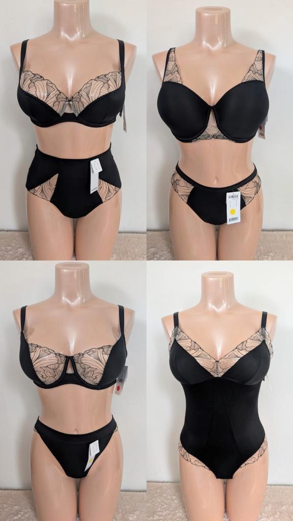 Nieuw chantelle bh 80d 85d 90d 95d 100d 75e 80e 85e 90e 95e, ., Zwart, Ophalen of Verzenden, BH