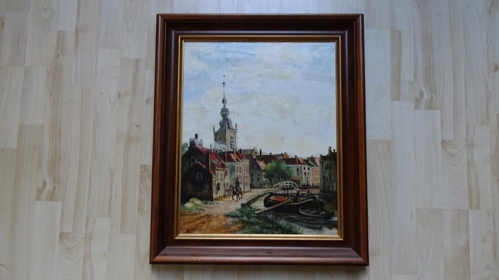 Reproductie van de Nederlandse schilder C. van Grient, Ophalen