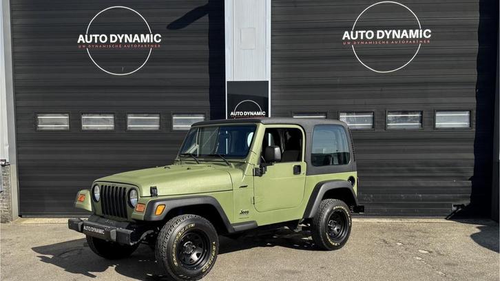 Jeep Wrangler 2.4i Softtop | Hardtop Speciaal Groen, Auto's, Jeep, Bedrijf, Te koop, Wrangler, 4x4, Airbags, Alarm, Open dak, Startonderbreker