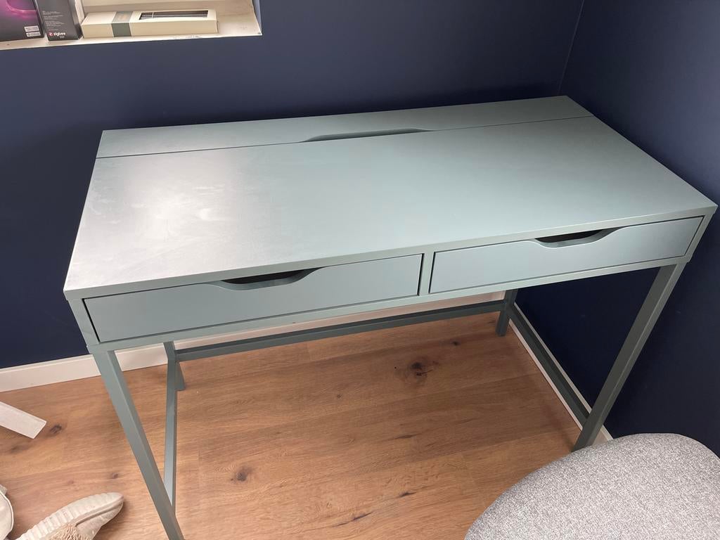 IKEA ALEX bureau - zo goed als nieuw, Ophalen, Groen, Met lades, Zo goed als nieuw