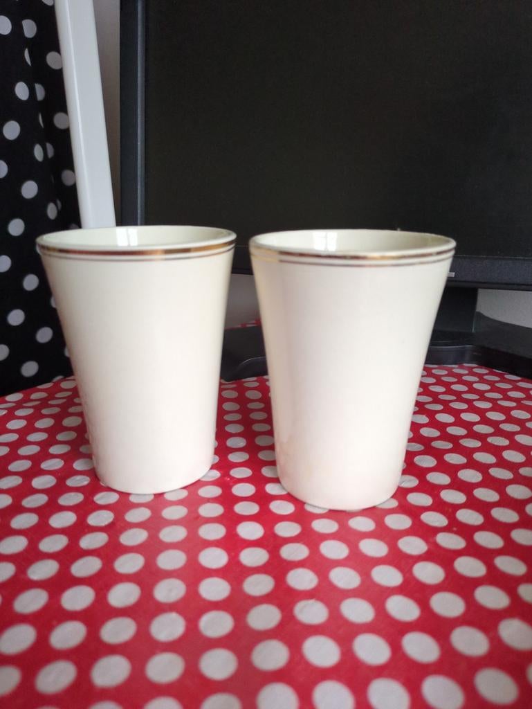 Vintage bekers jaren 50, Ophalen of Verzenden