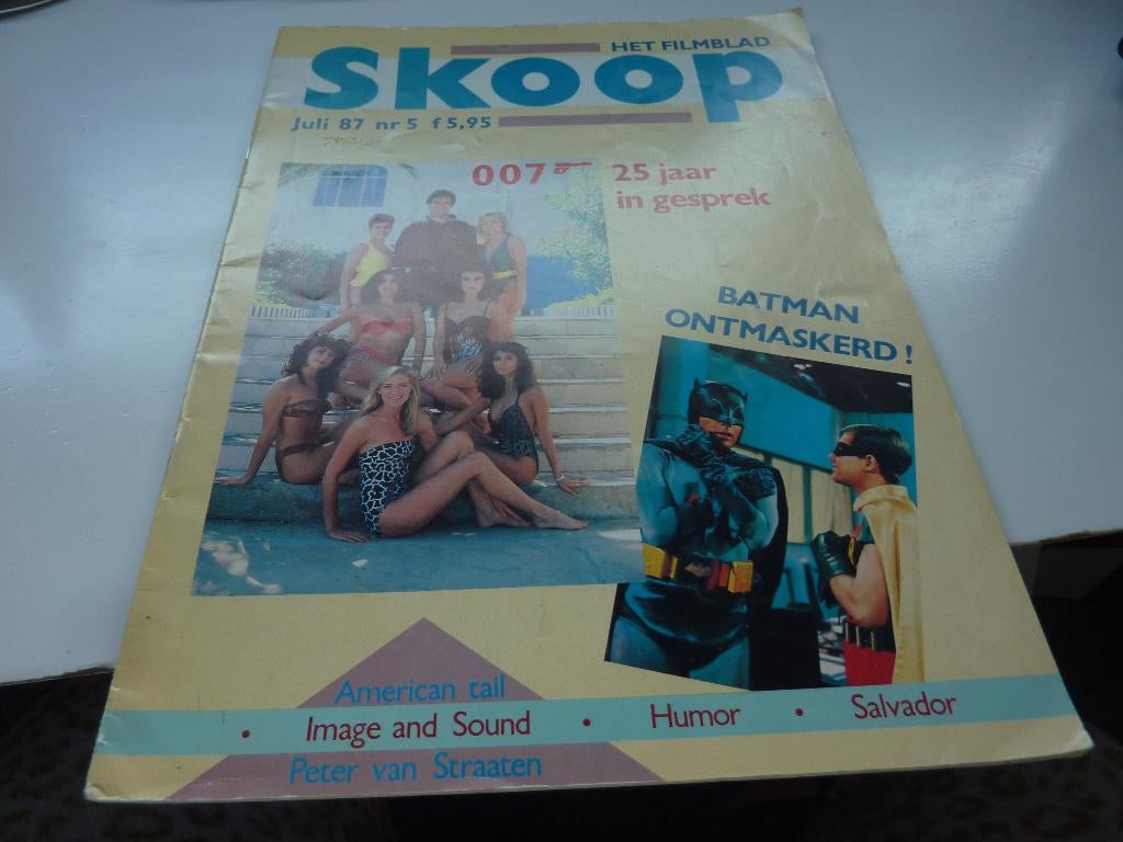 SKOOP 1987-JAMES BOND-U ANDREWS-BATMAN-AN AMERICAN TAIL, Verzamelen, Verzenden, 1980 tot heden, Tijdschrift