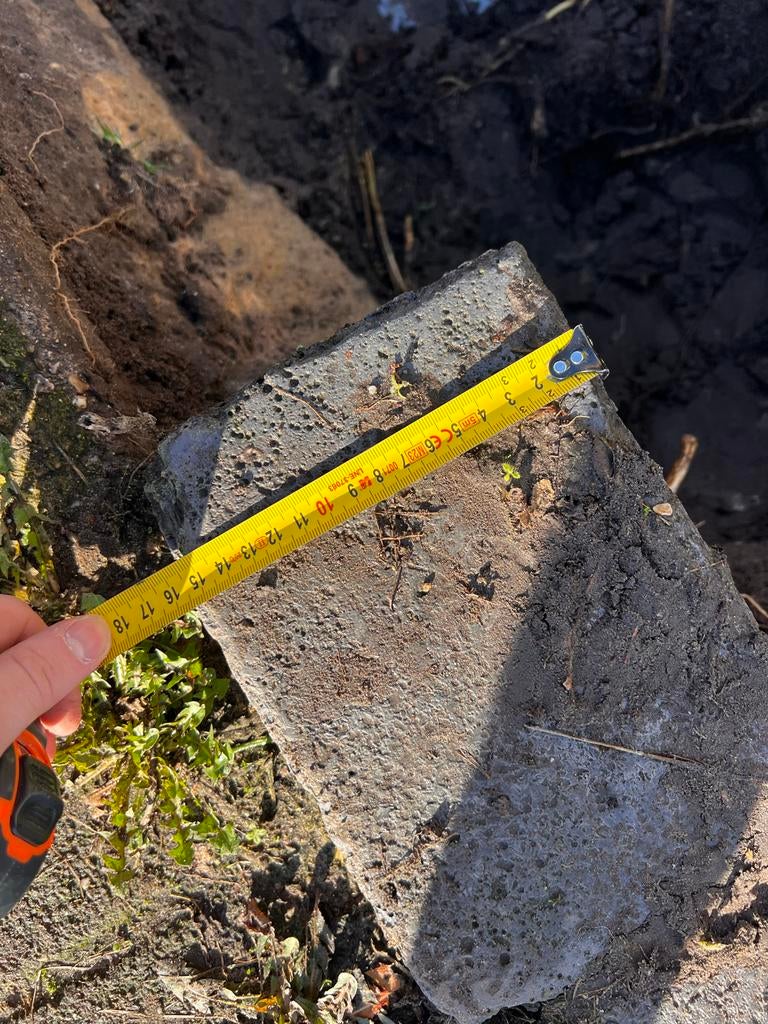 Basalt Keien 16x22x12 cm - 47 stuks, Tuin en Terras, Ophalen, Gebruikt, Kei, Basalt