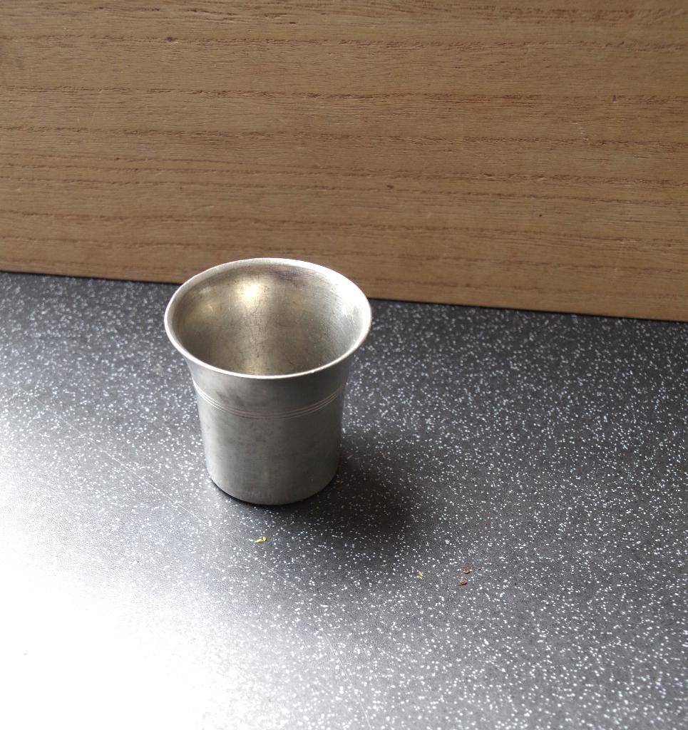 Tinnen beker van Meeuws & Zoon, Antiek en Kunst, Antiek | Tin, Ophalen