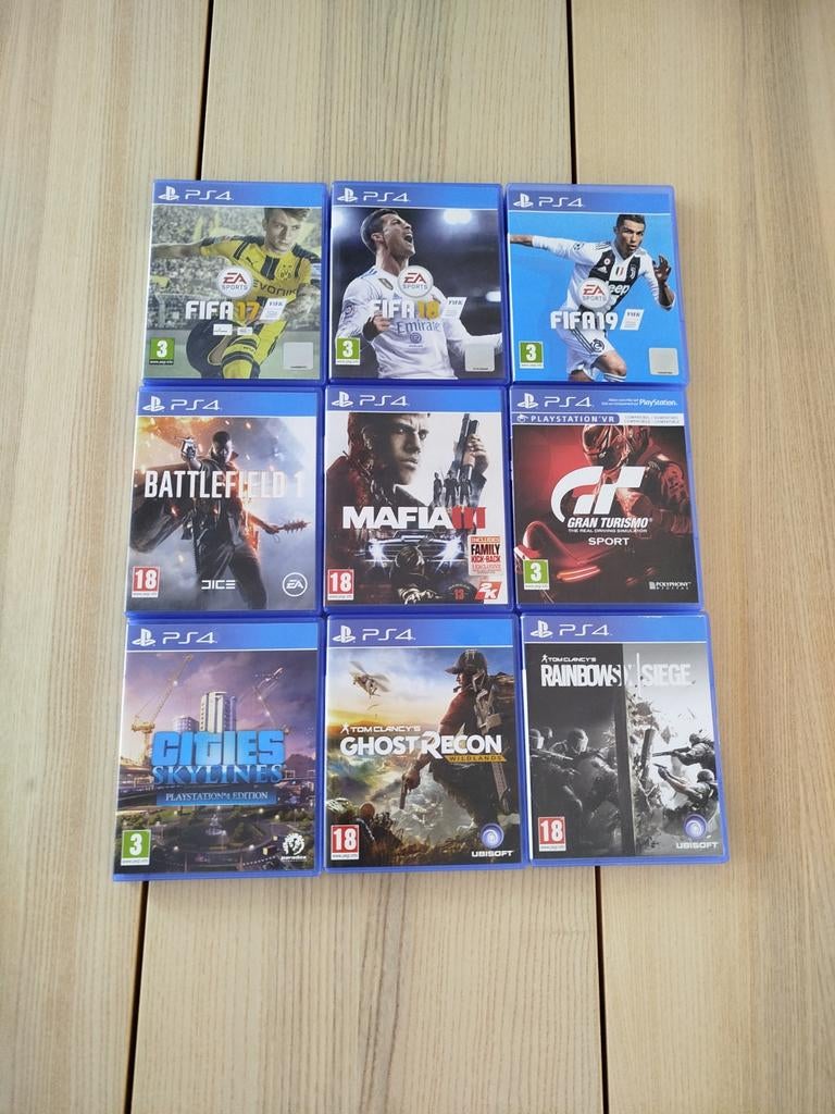 9 PS4 games - in één koop, Spelcomputers en Games, 1 speler, Ophalen of Verzenden, Zo goed als nieuw, Vanaf 3 jaar