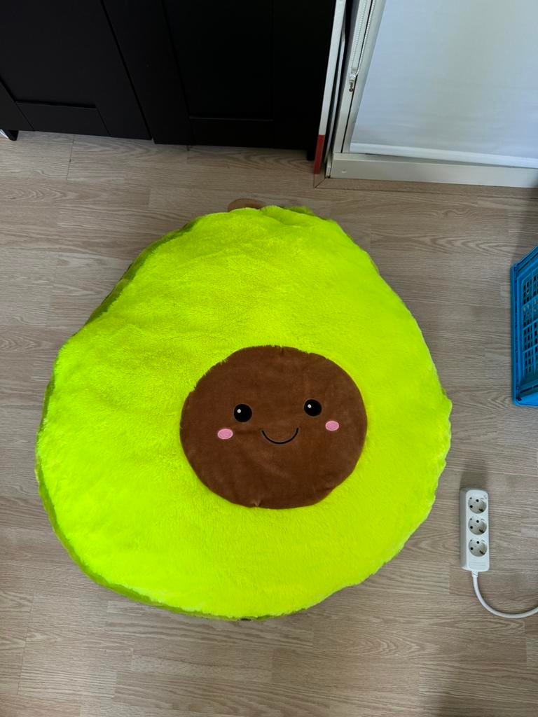 XXL avocado knuffel, Kinderen en Baby's, Speelgoed | Knuffels en Pluche, Ophalen, Zo goed als nieuw