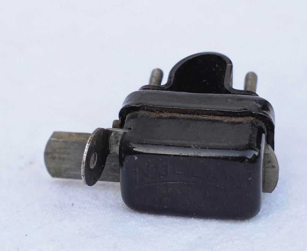 NU-LAN Engels vorkslot antieke fiets, Ophalen of Verzenden, Gebruikt, Reclamebord