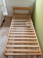 Ikea Neiden 90x200 bedframe + lattenbodem - Zo goed als nieu, 90 cm, Eenpersoons, Bruin, Ophalen of Verzenden