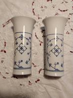 Jager bloemvaasjes blau saks 2 stuks vintage jaren 60., Overige typen, Ophalen of Verzenden, Zo goed als nieuw, Overige stijlen