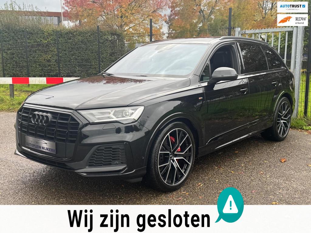 Audi Q7 55 TFSI quattro RS zetels Black Optic Pano Ambient 2, Automaat, Verwarming stoelen achter, Gebruikt, Euro 6