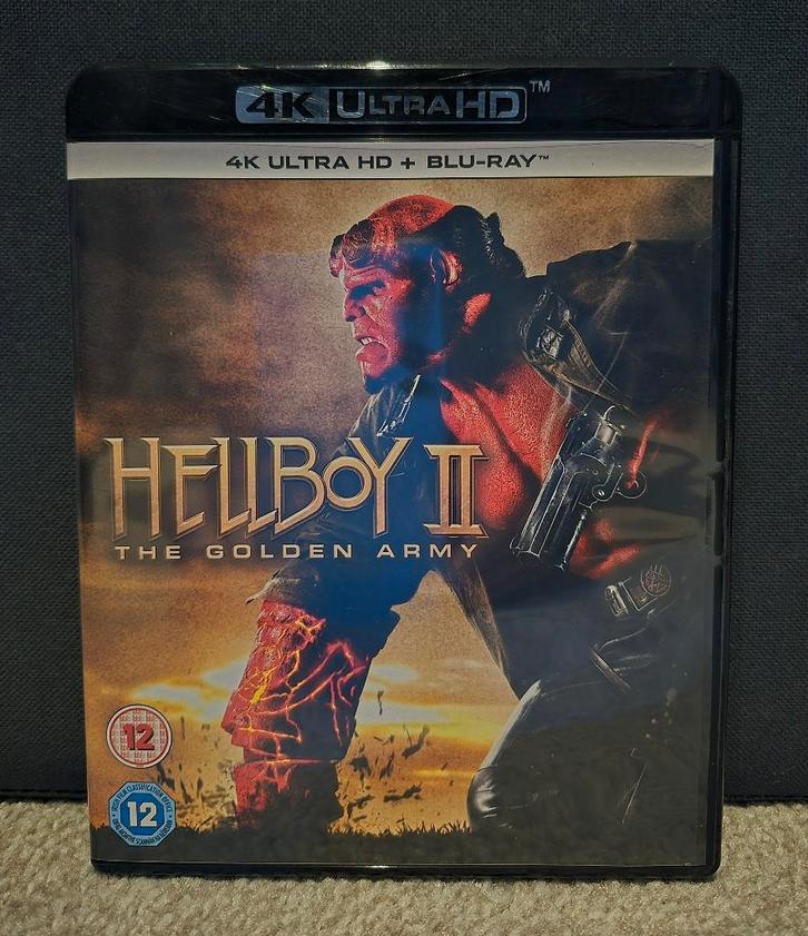 4K: Hellboy 2 - The Golden Army (ron perlman / 2008), Cd's en Dvd's, Blu-ray, Zo goed als nieuw, Science Fiction en Fantasy, Ophalen of Verzenden