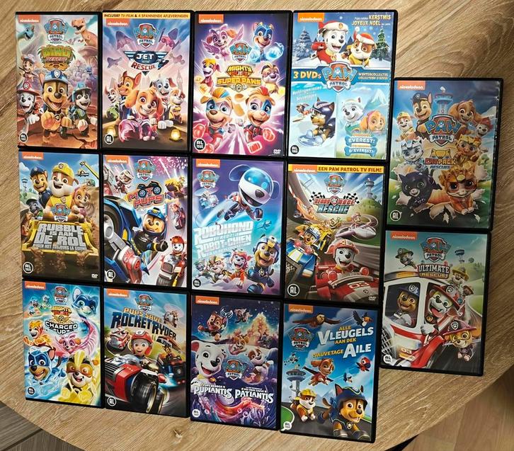 DVD-Collectie Paw Patrol (14 DVD's), Cd's en Dvd's, Dvd's | Tekenfilms en Animatie, Zo goed als nieuw, Europees, Tekenfilm, Boxset