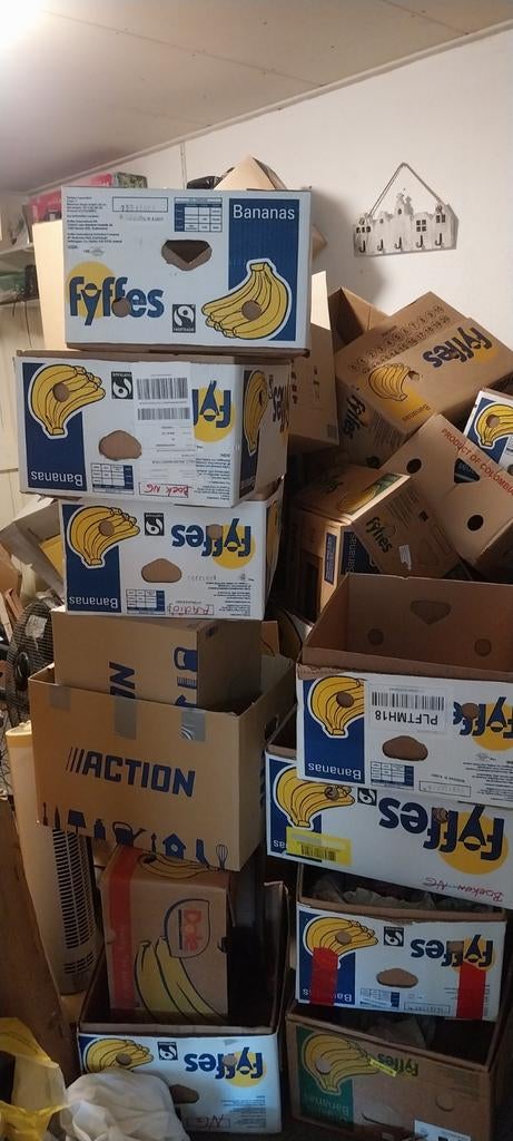 Bananendozen, Ophalen