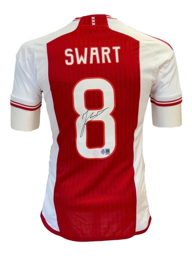 ACTIE Sjaak Swart AFC Ajax 23/24 gesigneerd thuis shirt, Verzamelen, Sportartikelen en Voetbal, Zo goed als nieuw, Shirt, Ajax