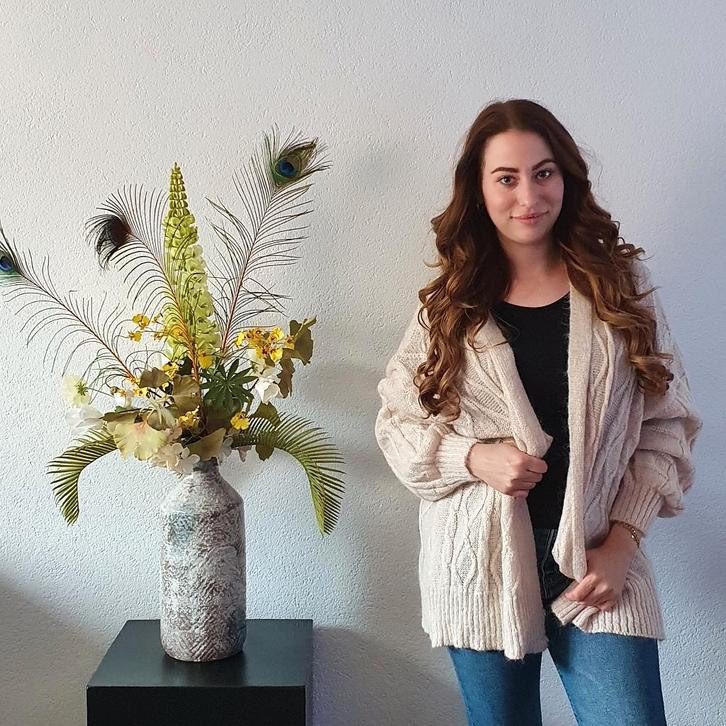 Mohair Vest Beige, Kleding | Dames, Truien en Vesten, Nieuw, Maat 38/40 (M), Beige, Verzenden