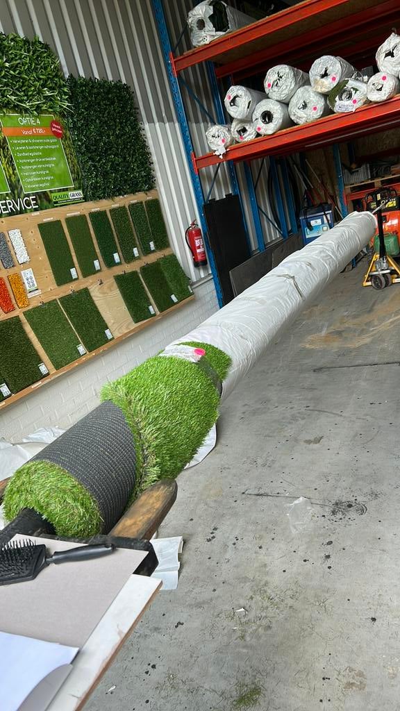 Kunstgras 7,60x4 35mm, Tuin en Terras, Gras en Kunstgras, Ophalen, Nieuw, 20 m² of meer, Kunstgras