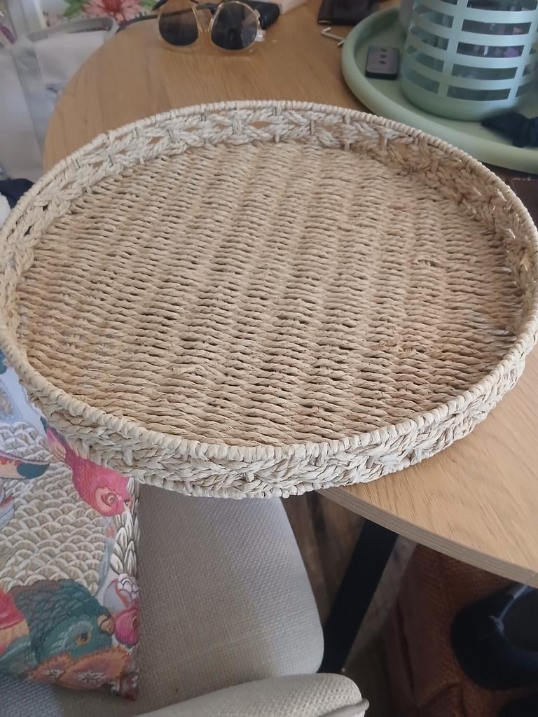 Dienblad, Ophalen, Gebruikt, Rond, Overige materialen