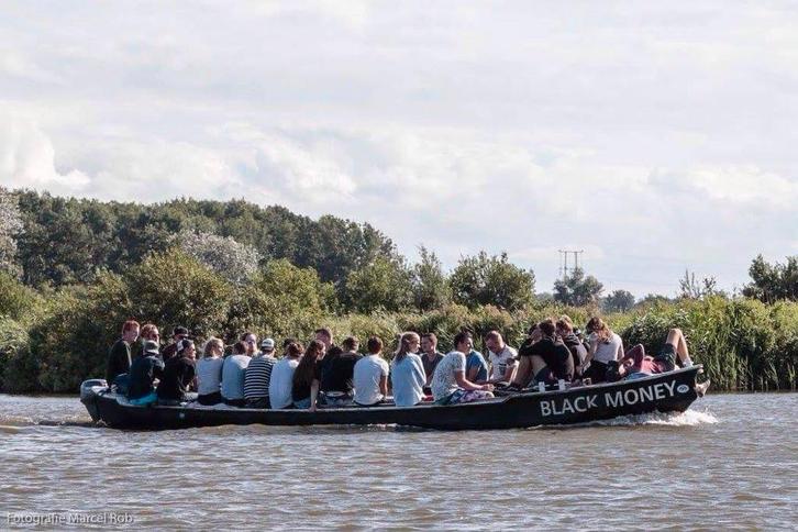 Schuit / Vlet /  Sloep / Partyboot / 10PK Yamaha buitenboord, Watersport en Boten, Motorboten en Motorjachten, Gebruikt, Staal