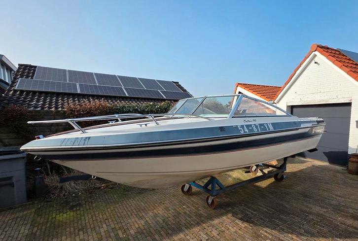Vintage speedboot, opknapper Thompson Cutlass 190, Watersport en Boten, Speedboten, Gebruikt, 3 tot 6 meter, Benzine, 120 tot 200 pk