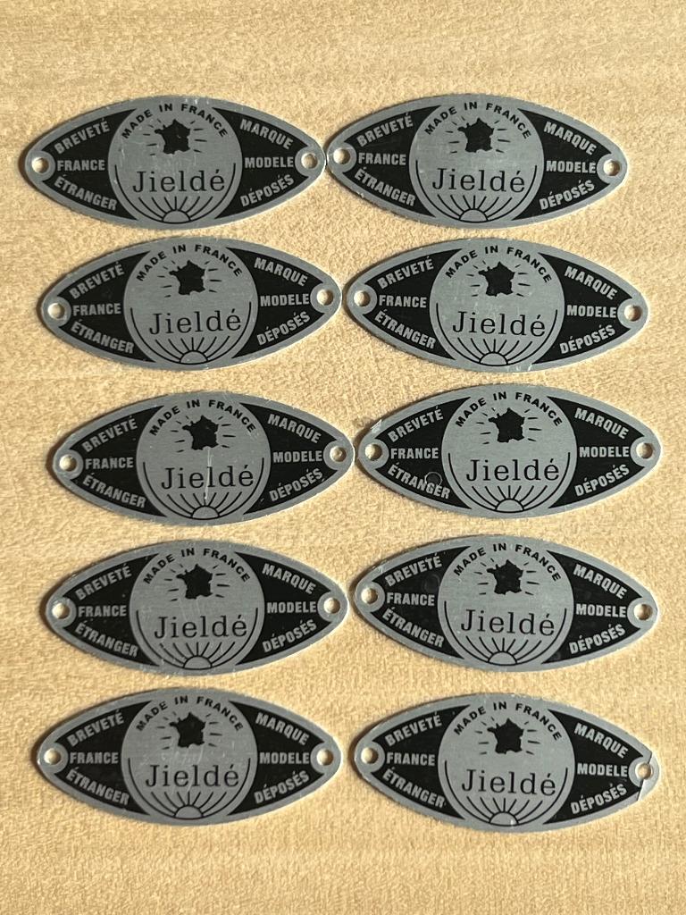 Jieldé etiketten, aluminium, zwart, nieuw, Ophalen of Verzenden, Nieuw
