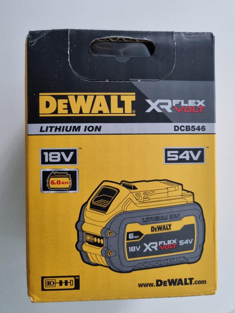 DeWalt XR FlexVolt 18V/54V 6.0Ah Accu DCB546, Ophalen of Verzenden, Nieuw