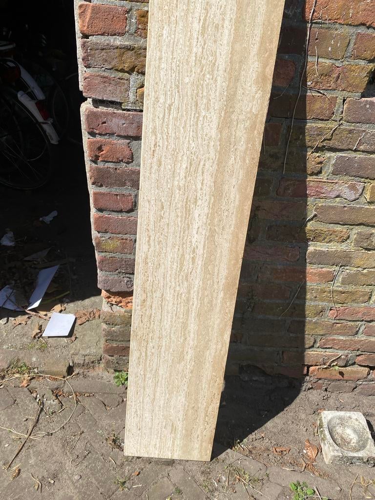 Natuurstenen vensterbanken hardsteen Travertin, Tuin en Terras, Tegels en Klinkers, Ophalen, Gebruikt, Overige typen, Natuursteen