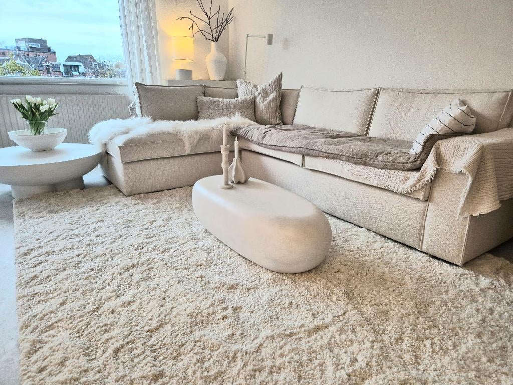 Organisch Japandi beton ciré tafel Loods 5 VT Wonen Westwing, Ophalen, 50 tot 100 cm, 50 tot 100 cm, Zo goed als nieuw