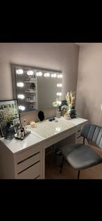 IKEA Micke bureau met ladeblok - Wit, Huis en Inrichting, Bureaus, Ophalen, Met wielen, Gebruikt, Bureau