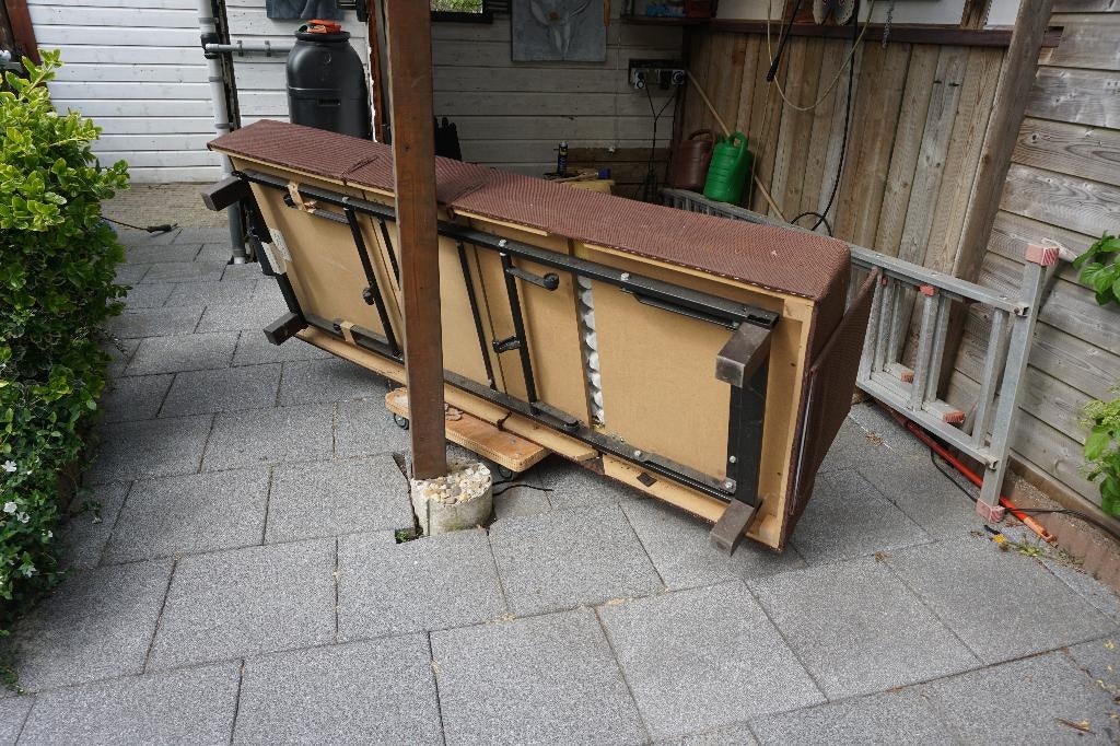 box spring bed, Huis en Inrichting, Ophalen, Gebruikt, 90 cm, Eenpersoons