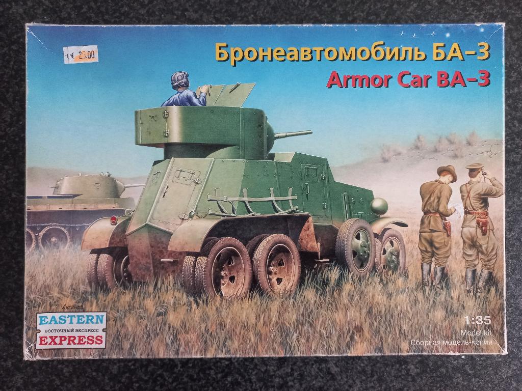 Armor Car Ba- 3 + extra's - 1/35 Eastern Express, Overige merken, Auto, 1:32 tot 1:50, Ophalen of Verzenden