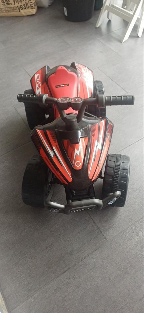 Elektrische Kinderquad 6V - Rood/Zwart - 3 km/u, Ophalen, Gebruikt