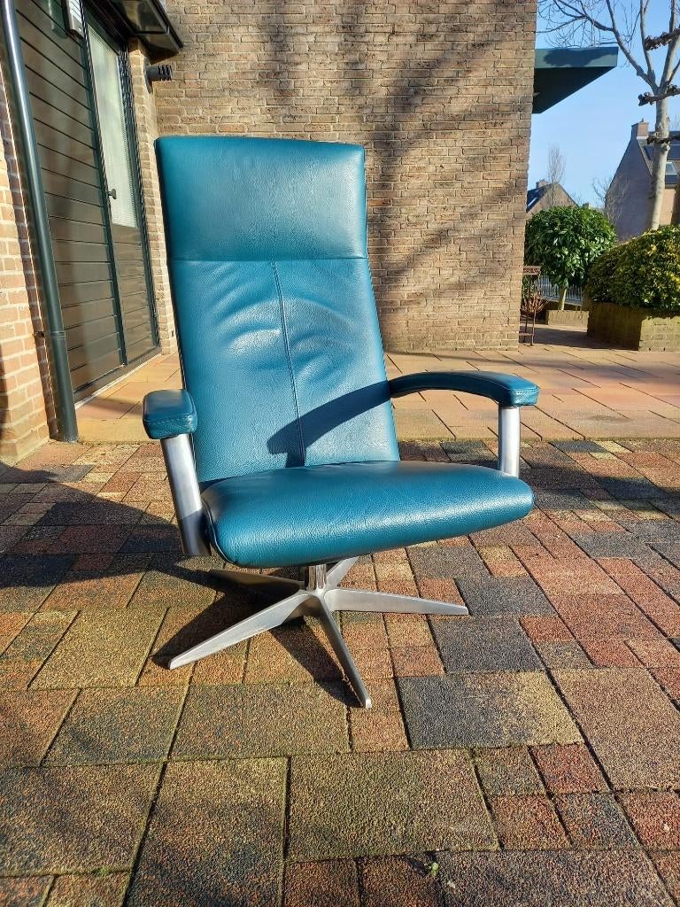 fauteuil leder, Ophalen, Gebruikt, 75 tot 100 cm, Modern