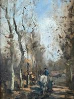 WGF Jansen, bospad met paard en wagen, Ophalen