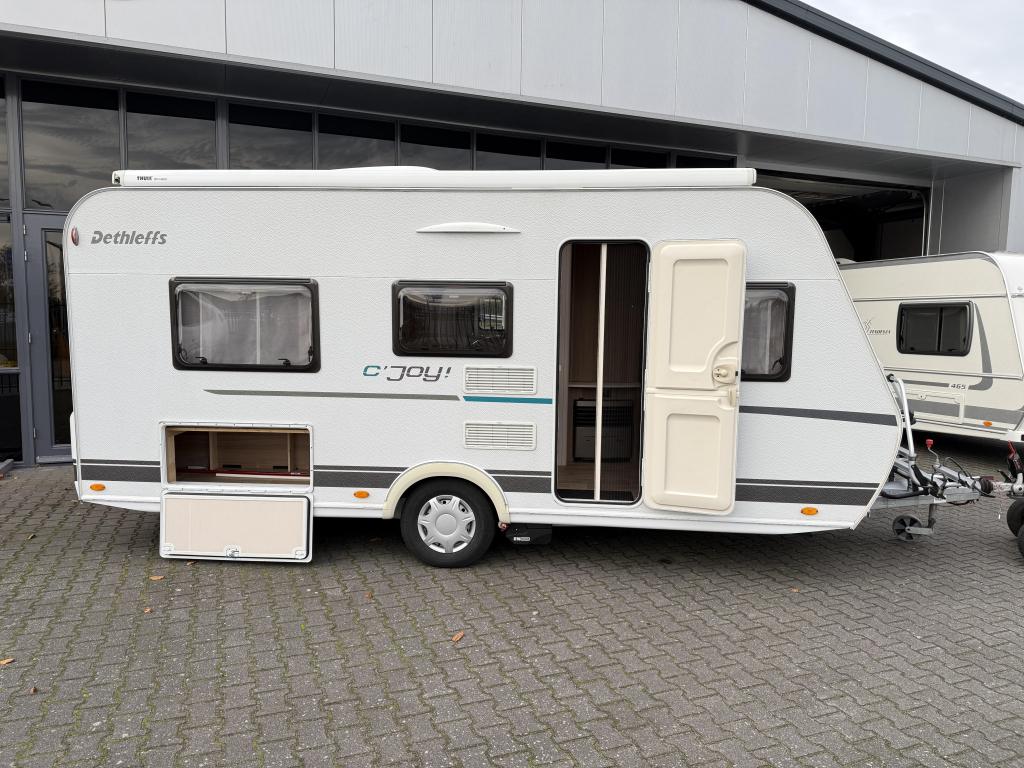Dethleffs C Joy 460 LE Aparte bedden Mover + Airco + Luifel., Lengtebed, Bedrijf, Treinzit, Schokbreker