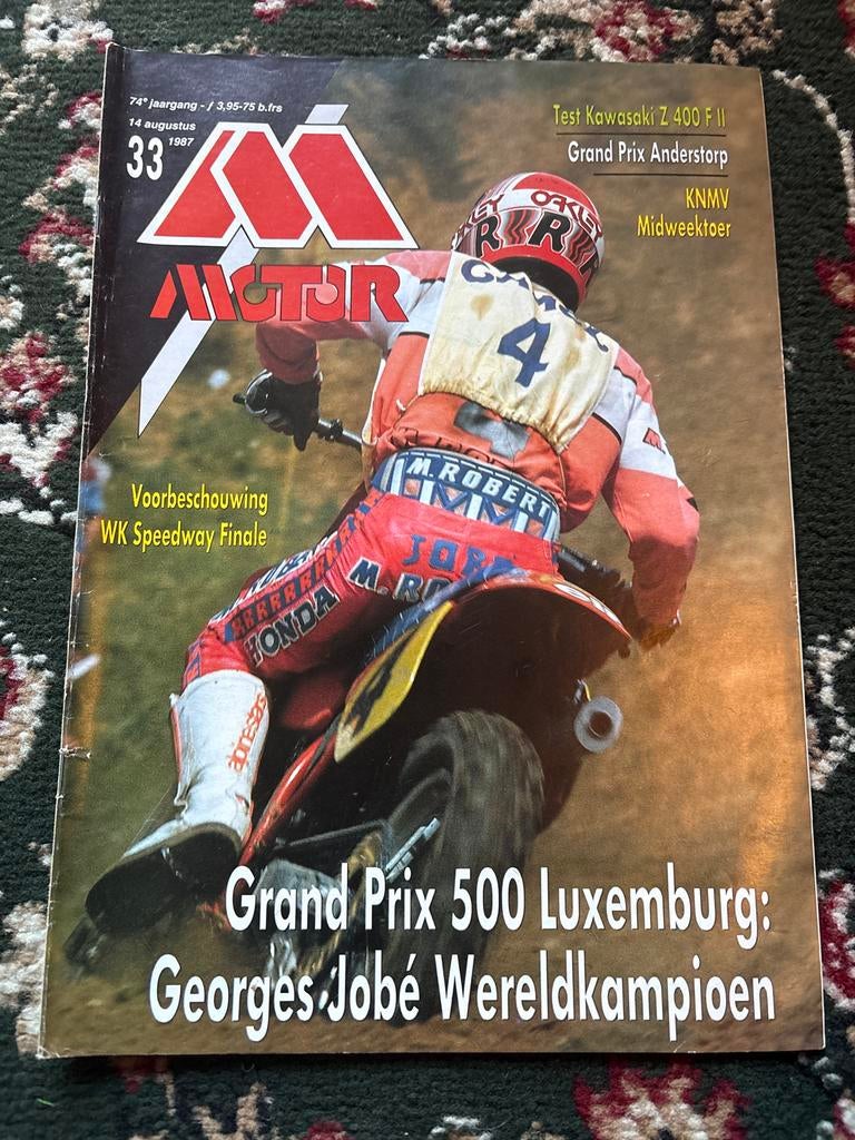 Motor Magazine 1987 - Georges Jobé Wereldkampioen, Ophalen of Verzenden, Gelezen, Algemeen