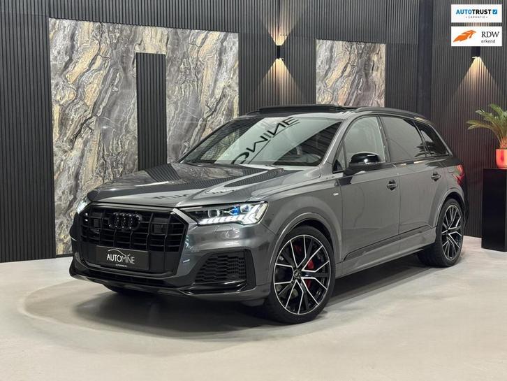 Audi Q7 55 TFSI e Quattro 3x S-Line|PANO|SOFT CLOSE|RS SEATS, Auto's, Audi, Bedrijf, Te koop, Q7, 4x4, ABS, Achteruitrijcamera
