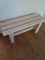 Houten bankje lengte 120cm, Ophalen, Nieuw, Hout
