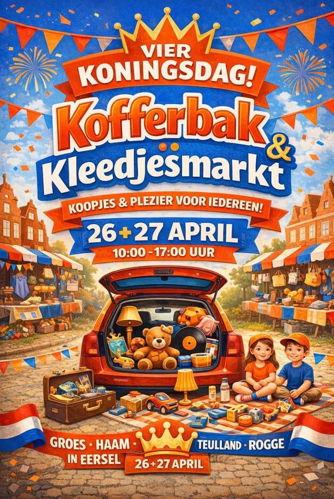 Kofferbak/kleedjes markt, Drie personen of meer